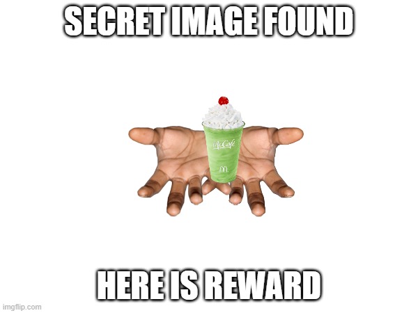 SECRET IMAGE FOUND; HERE IS REWARD | made w/ Imgflip meme maker