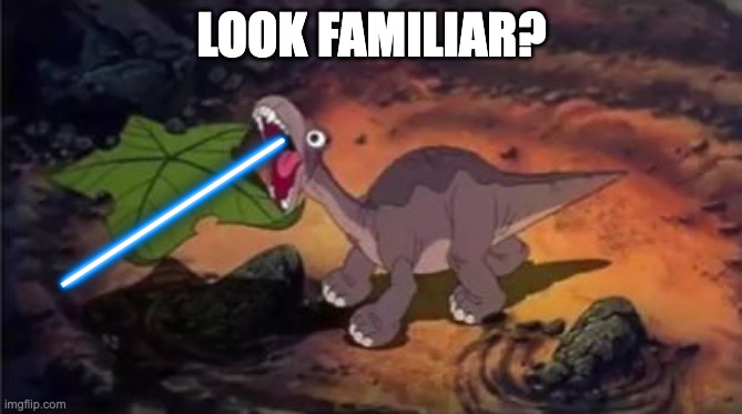 Dinosaur eating | LOOK FAMILIAR? | image tagged in dinosaur eating | made w/ Imgflip meme maker