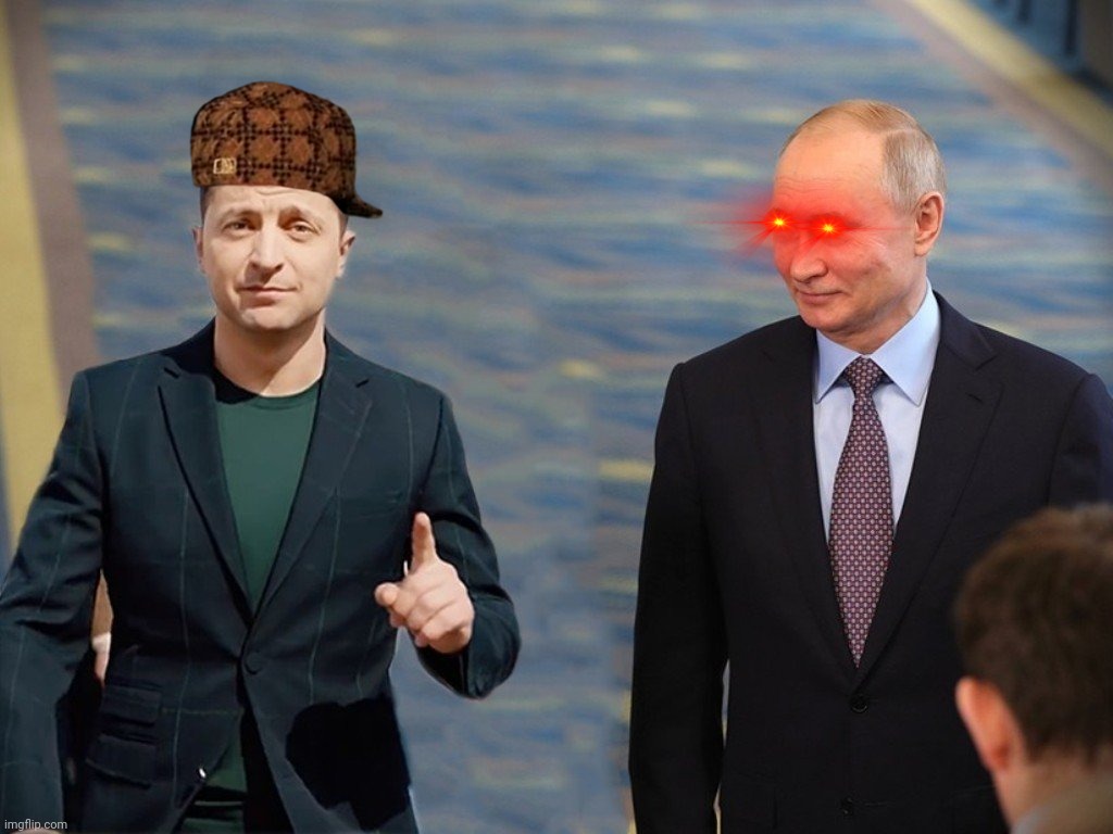 Zelensky vs Putin | image tagged in zelensky vs putin | made w/ Imgflip meme maker