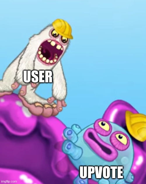 would you help the upvote by upvoting this post | USER; UPVOTE | image tagged in mammott saving toe jammer,upvote | made w/ Imgflip meme maker
