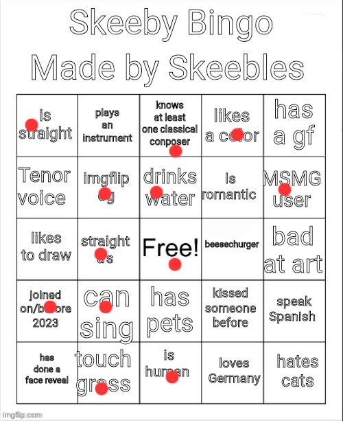Skeeby bingo 2024 | image tagged in skeeby bingo 2024 | made w/ Imgflip meme maker