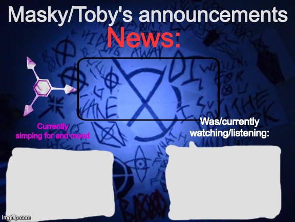 My announcements 2.0 Blank Meme Template