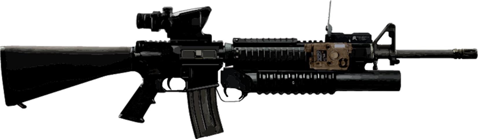 Colt M16A3/A4 (With M203) Blank Template - Imgflip