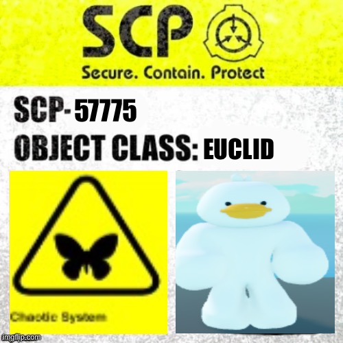 High Quality SCP-57775 Label Blank Meme Template