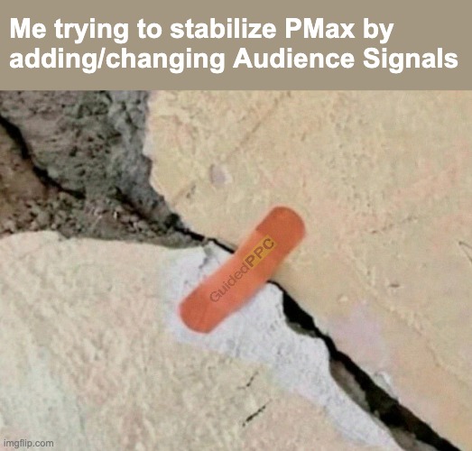 Stabilize PMax | Me trying to stabilize PMax by 
adding/changing Audience Signals | image tagged in stabilize it now,google ads,signal,funny,memes | made w/ Imgflip meme maker
