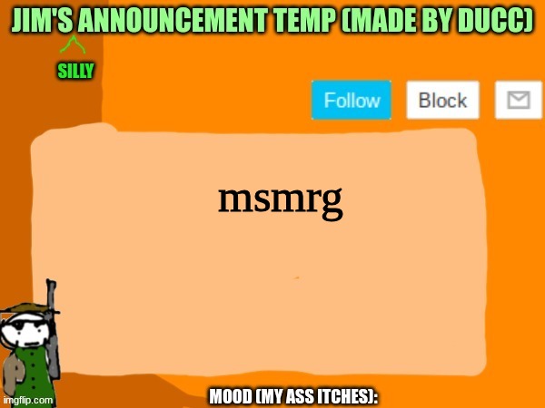 jims template | msmrg | image tagged in jims template | made w/ Imgflip meme maker