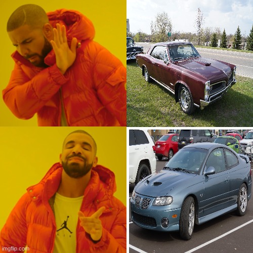 New GTO is better than old one (Please Comment on this meme!) | image tagged in memes,drake hotline bling | made w/ Imgflip meme maker