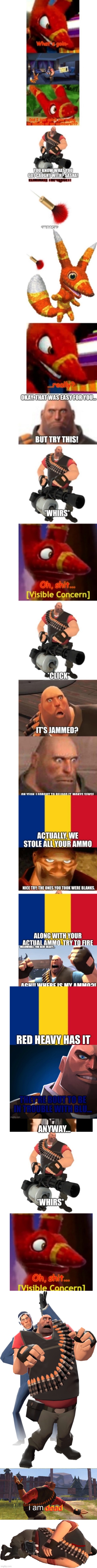 S P Y | image tagged in tf2 back stabbed heavy,heavy is dead,tf2 heavy | made w/ Imgflip meme maker