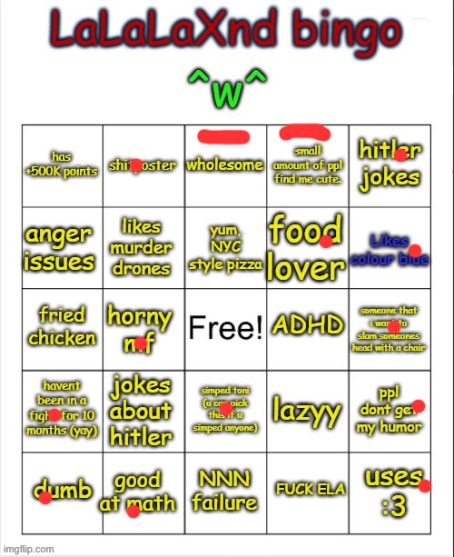 Line= idk | image tagged in lalalaxnd bingo updated | made w/ Imgflip meme maker