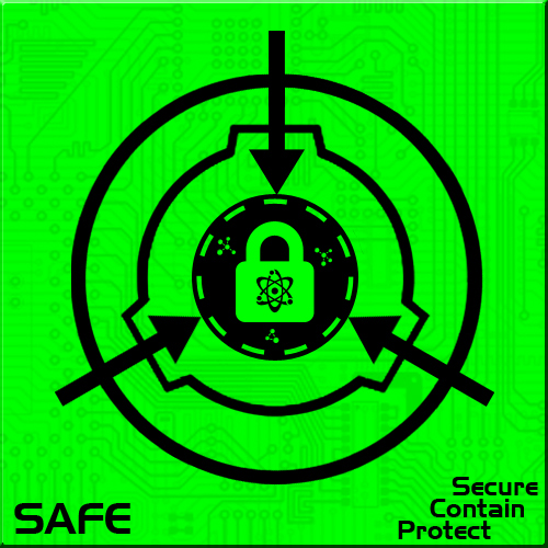 High Quality SCP Safe Label Blank Meme Template