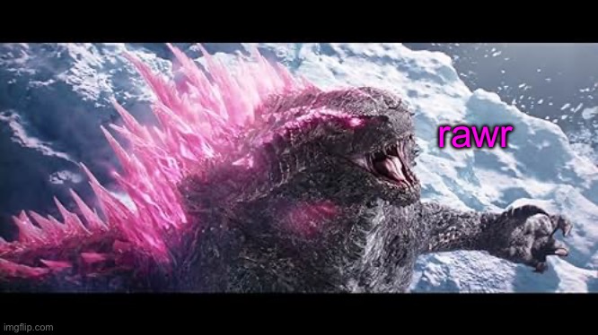 High Quality Godzilla rawr (2024) Blank Meme Template