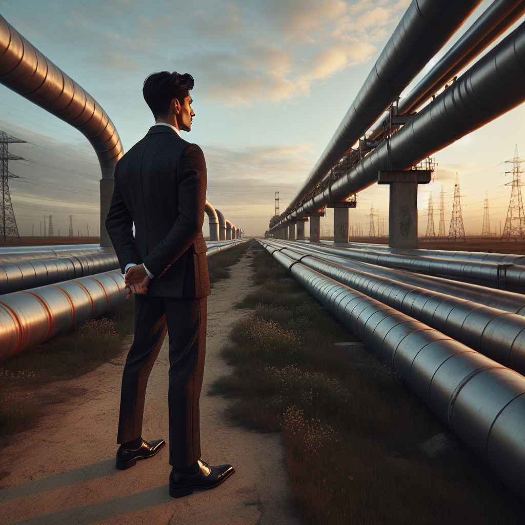 High Quality gentleman watching pipelines Blank Meme Template