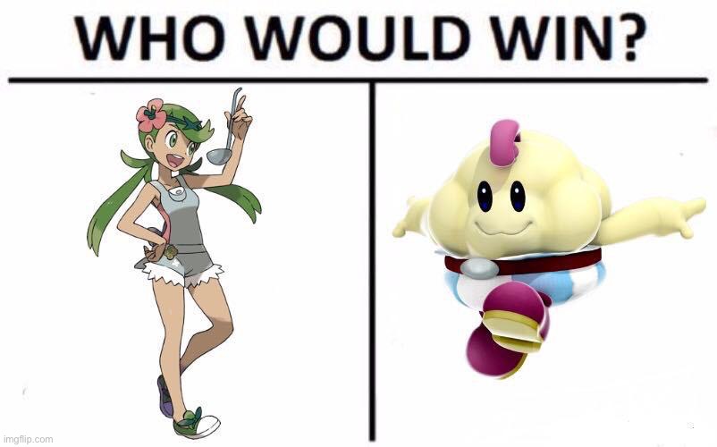 image tagged in pokemon,mario,who would win | made w/ Imgflip meme maker