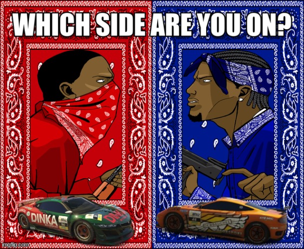 Serious question: Dwebaunshee vs Dinka | image tagged in which side are you on | made w/ Imgflip meme maker