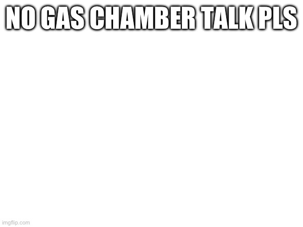 NO GAS CHAMBER TALK PLS | made w/ Imgflip meme maker