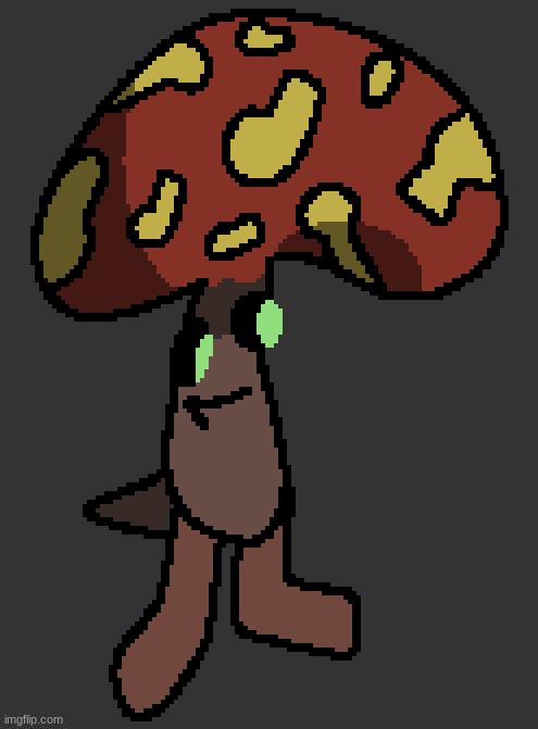 i drew a : mushroom creature ? ! | made w/ Imgflip meme maker