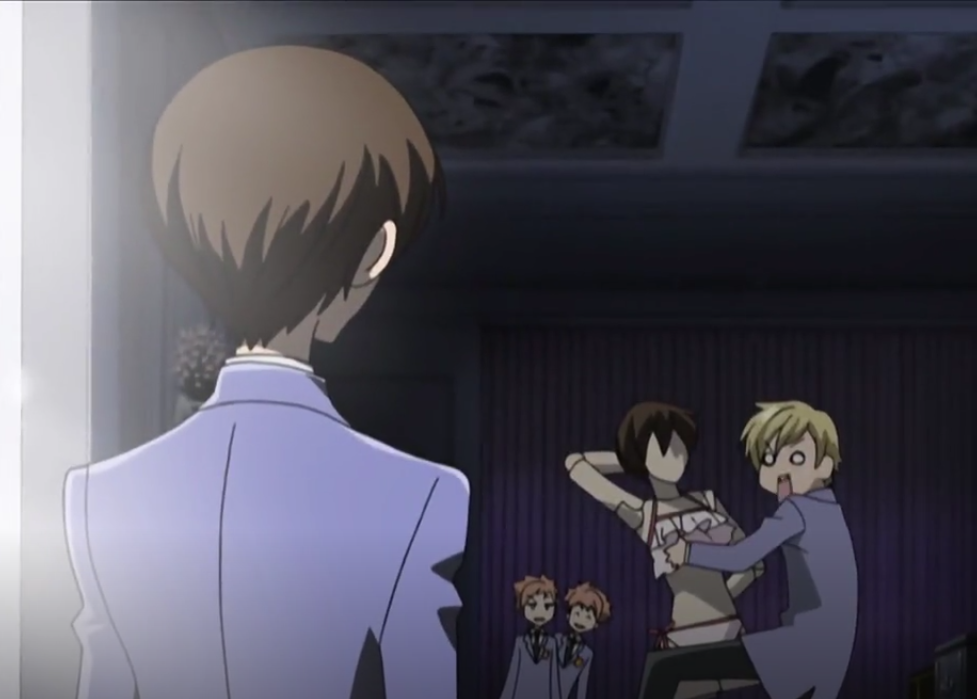 haruhi watching tamaki do weird crap Blank Meme Template