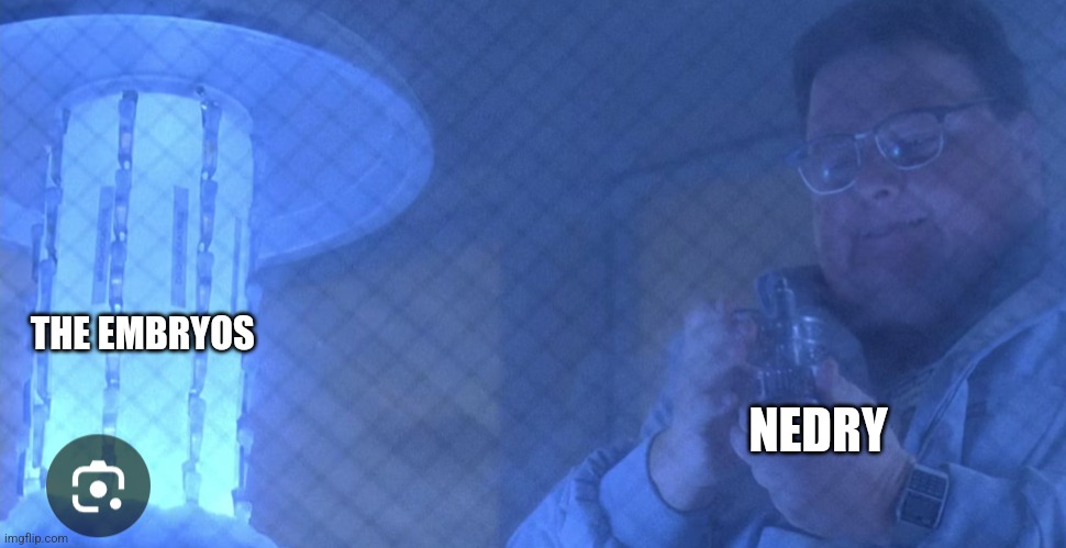 Time to steal some embryos | THE EMBRYOS; NEDRY | image tagged in nedry stealing embryos,jurassic park,jpfan102504 | made w/ Imgflip meme maker