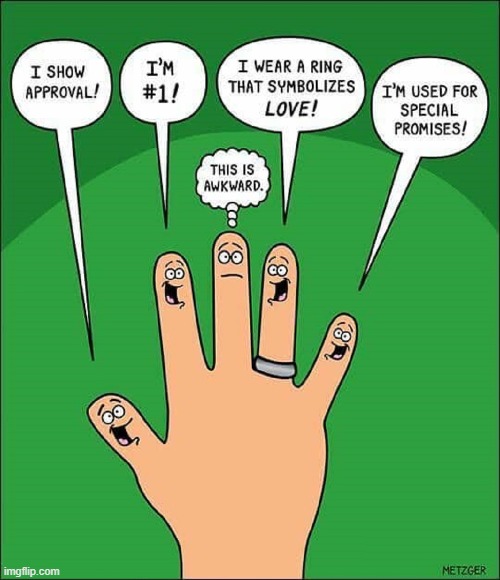 Giving the Finger | image tagged in vince vance,middle finger,pinky,thumb,cartoons,thumbs up | made w/ Imgflip meme maker