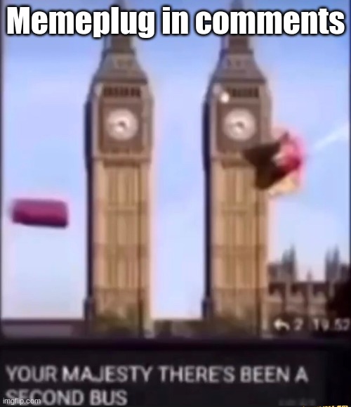 Your majesty there's been a second bus | Memeplug in comments | image tagged in your majesty there's been a second bus | made w/ Imgflip meme maker