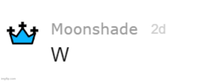 Moonshade W | image tagged in moonshade w | made w/ Imgflip meme maker