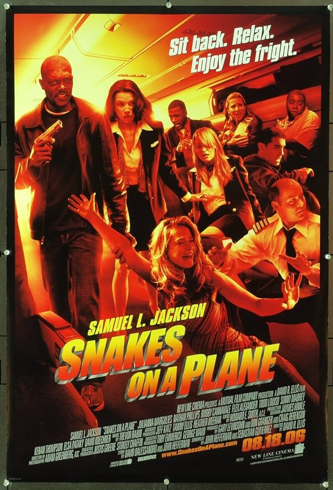 High Quality Snakes On A Plane Movie Poster Blank Meme Template