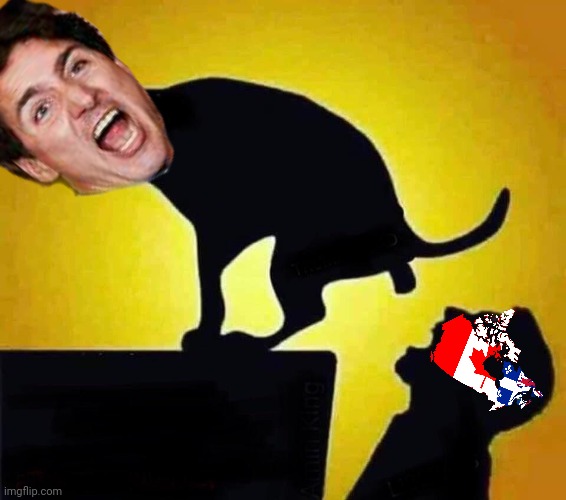 Apologies to dog owners. | image tagged in dog pooping in mouth,justin trudeau | made w/ Imgflip meme maker