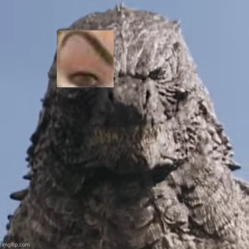 The rock (Godzilla) | image tagged in the rock godzilla | made w/ Imgflip meme maker