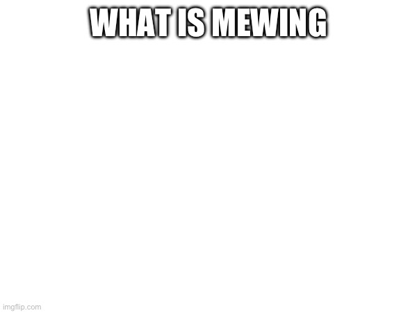 WHAT IS MEWING | made w/ Imgflip meme maker