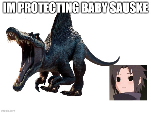 i must protect the baby from all threats | IM PROTECTING BABY SAUSKE | made w/ Imgflip meme maker