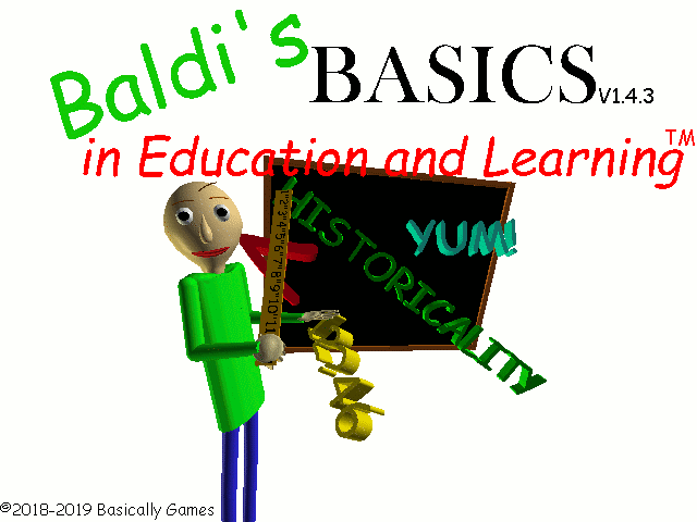 Baldi's Basics in Education And Learning Blank Meme Template