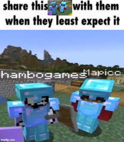 Share this with them when they least expect it! | image tagged in duality duo,lifesteal smp,minecraft | made w/ Imgflip meme maker