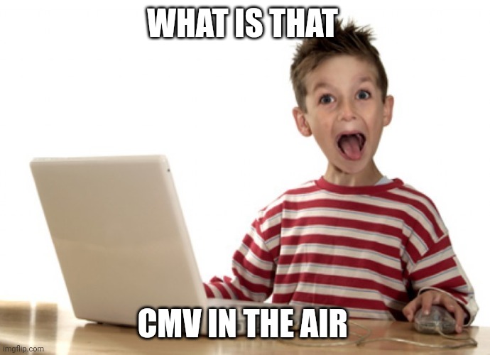 Facebook famous | WHAT IS THAT; CMV IN THE AIR | image tagged in facebook famous | made w/ Imgflip meme maker