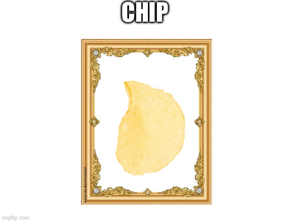 Chip | CHIP | image tagged in idk,chips,on,a,frame,lmao | made w/ Imgflip meme maker