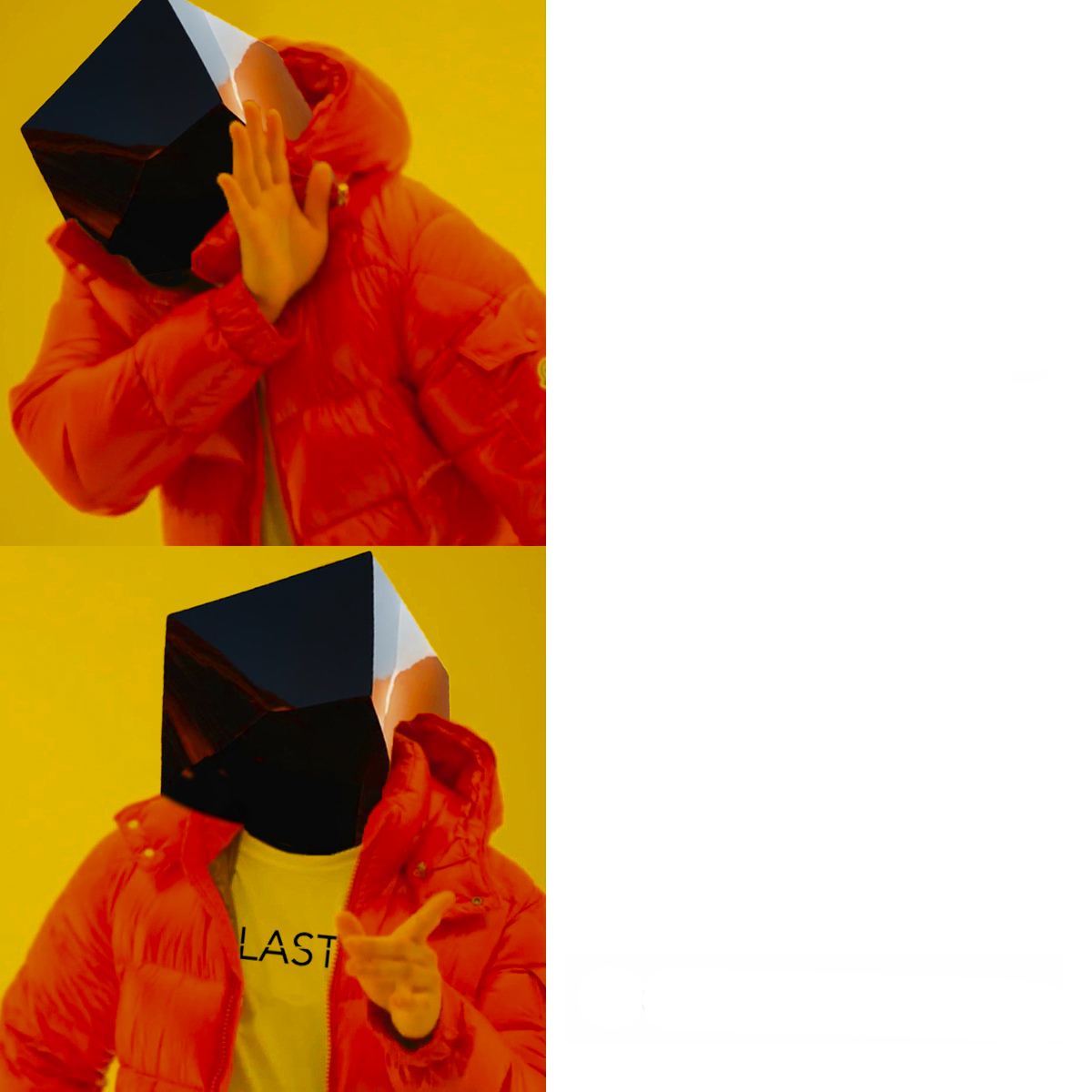 High Quality drake blockhead Blank Meme Template