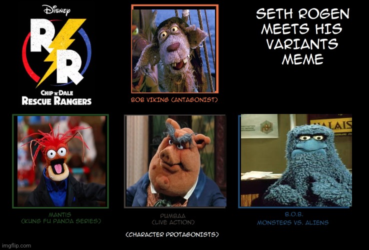 Bill Barretta Meets His Variants | image tagged in seth rogen meets his variants | made w/ Imgflip meme maker