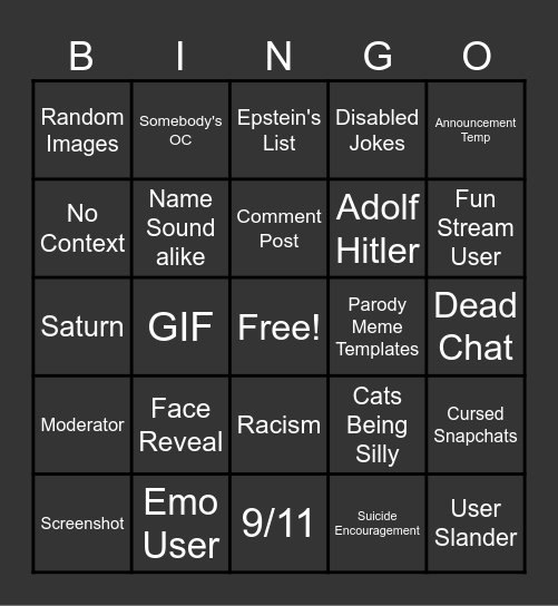 Dekaus' MSMG Bingo Version 1 Blank Meme Template
