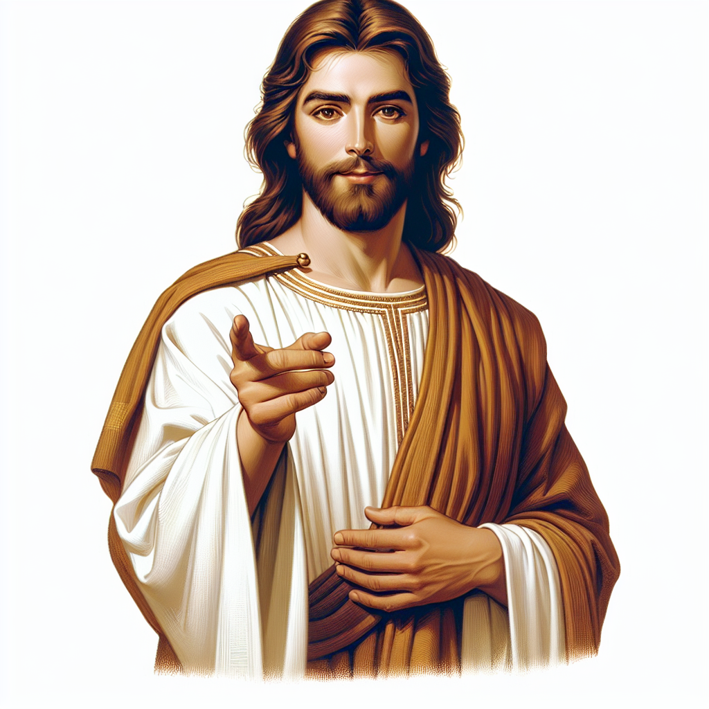 High Quality jesus christ pointing at you Blank Meme Template