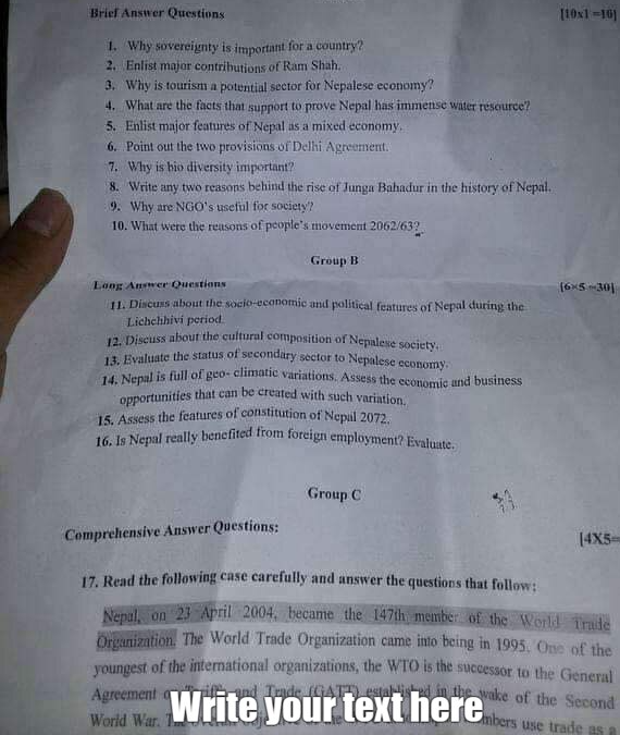 Anju Sedhai Blank Meme Template