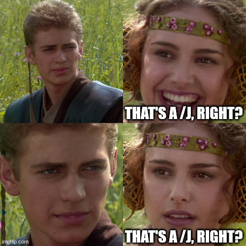 anikin padme | THAT'S A /J, RIGHT? THAT'S A /J, RIGHT? | image tagged in anikin padme | made w/ Imgflip meme maker