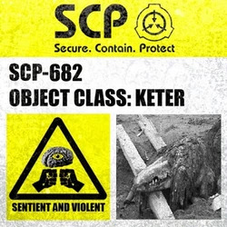 High Quality SCP-682 Label Blank Meme Template