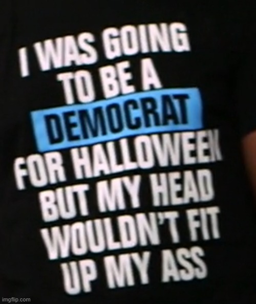 Democrat for holloween | image tagged in democrat holloween | made w/ Imgflip meme maker