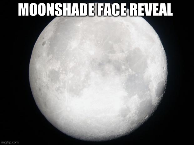 Full Moon | MOONSHADE FACE REVEAL | image tagged in full moon | made w/ Imgflip meme maker