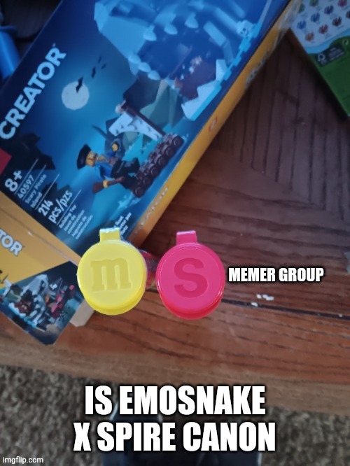 Thebest66 msmg | IS EMOSNAKE X SPIRE CANON | image tagged in thebest66 msmg | made w/ Imgflip meme maker