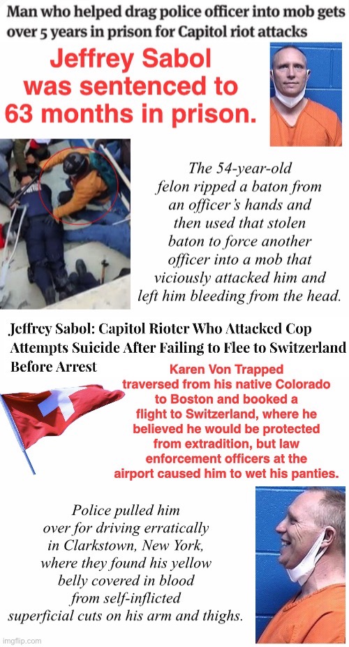 Failed Coup Faked Suicide | image tagged in assault,domestic terrorist,matt perna was more proficient,failure,tuff karen when armed with weapon in a crowd of karens | made w/ Imgflip meme maker