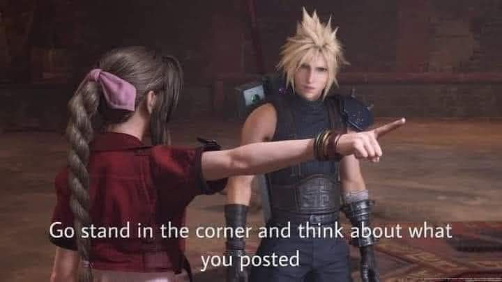 Go stand in the corner and think about what you posted Blank Meme Template