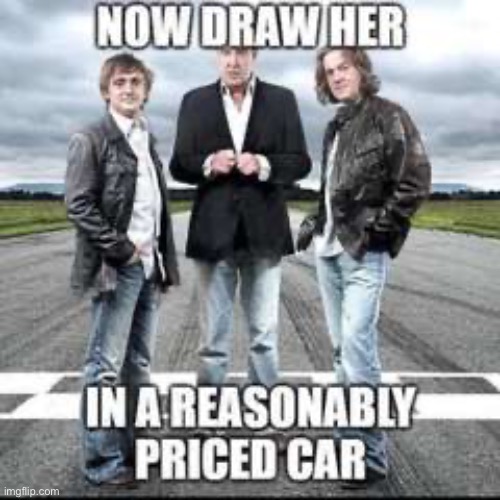 @Rottiserie, make Lauren do this | image tagged in now draw her in a reasonably priced car | made w/ Imgflip meme maker