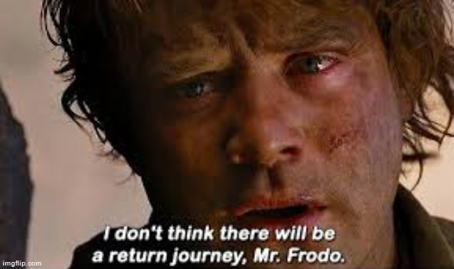 rate my template | image tagged in i don't think there will be a return journey mr frodo | made w/ Imgflip meme maker