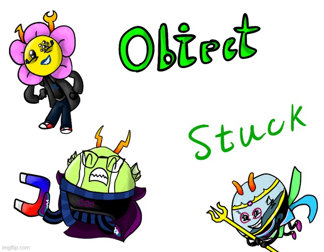 (Art by pinkiesclone) | image tagged in bfdi,homestuck | made w/ Imgflip meme maker