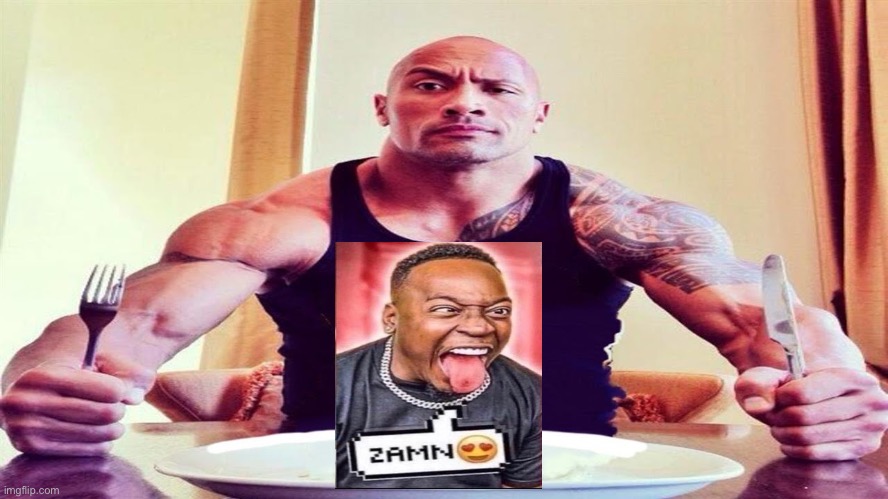 the rock eating blank | image tagged in the rock eating blank | made w/ Imgflip meme maker